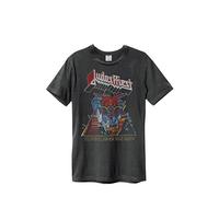 Amplified Mens Judas Priest Defender T Shirt Holzkohle XXL - Chest 44-46in Charcoal