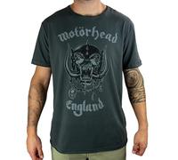 Amplified Męski Motorhead - England T-Shirt, kolor: szary (Charcoal Cc), rozmiar: m