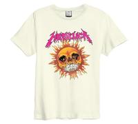 Amplified Unisex Erwachsene Neon Sun Metallica T-Shirt, Vintage-Weiß, XL