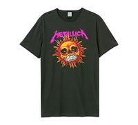 Amplified - Neon Sun Metallica T-Shirt für Erwachsene, Unisex, Anthrazit, XL