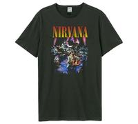 Amplified Nirvana Live in New York T-Shirt (DE/NL/SE/PL, Alphanumerisch, M, Regular, Regular, Charcoal)