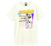 Amplified One Way Or Another Blondie Unisex-Erwachsene T-Shirt, Vintage-Weiß, Mittel