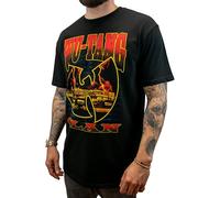 Amplified Oversized Hip Hop T-Shirt - WU-Tang Clan - Bootleg Red Storm, Größe XL, Schwarz, 100% Baumwolle (240g), Herren, Frauen, Kinder, Unisex, Frühling, Sommer, Herbst, Winter, Festival, Musik