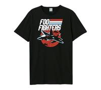Amplified Oversized Shirt FOO Fighters - Top Dave Black (DE/NL/SE/PL, Alphanumerisch, L, Regular, Regular, Schwarz)