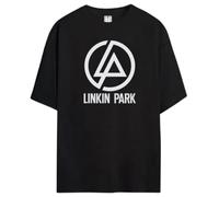 Amplified Oversized Tour Shirt - Linkin Park - Circle Logo, Größe L, Dunkelgrau, Unisex, 100% Baumwolle, Herren, Frauen, Kinder, Unisex, Frühling, Sommer, Herbst, Winter, Festival, Musik