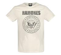 Amplified Ramones T-Shirt "Vintage Shield" (Natur), beige, S