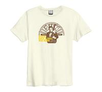 Amplified Rock & Roll T-Shirt Sun Records & Elvis Erwachsene Unisex (L) (Vintage Weiß)