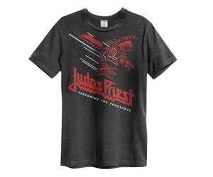 Amplified Screaming for Vengeance T-Shirt Judas Priest Erwachsene Unisex, Kohle, Small