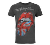 Amplified The Rolling Stones Herren UK Tongue Holzkohle T Shirt Grš§e XL
