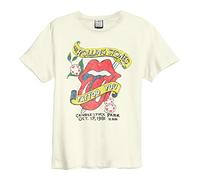 Amplified - The Rolling Stones Tattoo You T-Shirt für Erwachsene, Unisex, Weiß, Retro, L