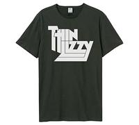 Amplified - Thin Lizzy Logo T-Shirt für Erwachsene, Unisex, Anthrazit, XS