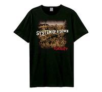Amplified Toxicity Systems of A Down T-Shirt für Erwachsene, Unisex, XXL, Schwarz, Schwarz , XXL