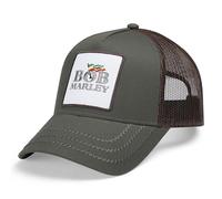 Amplified Trucker Baseballkappe Bob Marley – verstellbarer Snapback, atmungsaktiv – Olive-Brown