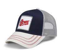 Amplified Trucker-Cap David Bowie – Snapback, atmungsaktiv – Dunkelblau/Grau/Rot