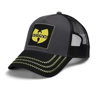 Amplified Trucker Baseballkappe mit verstellbarem Snapback-Verschluss, Atmungsaktiv - Wu-Tang Clan, Dunkelgrau-Schwarz-Gelb
