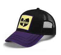 Amplified Trucker Baseballkappe mit verstellbarem Snapback-Verschluss, Atmungsaktiv - Wu-Tang Clan, Schwarz-Lila-gelb