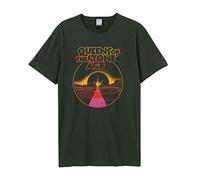 Amplified Unisex Band T-Shirt - Queens of The Stone Age - Eye of The Moon, Dunkelgrau, S