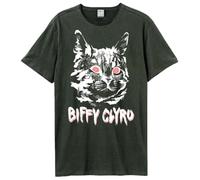 Amplified Unisex Erwachsene Black Cat Biffy Clyro T-Shirt, Dunkelgrau, Mittel