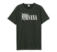 Amplified Unisex Erwachsene in Utero Nirvana T-Shirt, Dunkelgrau, XL