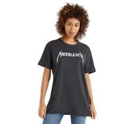 Amplified Unisex Erwachsene Logo Metallica T-Shirt (XL) (Anthrazit), anthrazit, 95