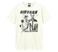 Amplified Unisex Erwachsene Photocopy Incesticide Nirvana T-Shirt, Weiss/opulenter Garten, XX-Large