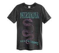 Nirvana - Serve The Serpense Charcoal - T-Shirt - Grau - XS - 100% Baumwolle Grau XS