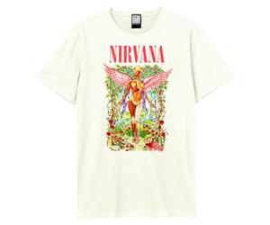 Amplified Uterus Wilderness Nirvana Unisex-Erwachsene T-Shirt, Vintage-Weiß, Klein