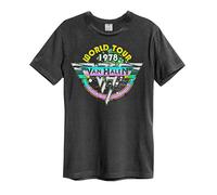 Amplified Van Halen World Tour 78' Mens T-Shirt in Charcoal (XL)
