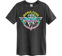Amplified Van Halen World Tour 78' Mens T-Shirt in Charcoal (XL)