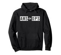 AMS DPS Flugroute Amsterdam nach Bali Air Codes Pullover Hoodie