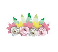 Amscan 9909889 - Blumen-Haarband, 4 Stück, Haar-Kranz mit Büten, Haarreif, Kopfschmuck, Kinder-Geburtstag, Give-Away, Karneval, Motto-Party