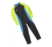 AMSLSIU Ganzkörper Neoprenanzug für Kinder mit UV Schutz für Surfen und Tauchen. Leicht und robust. Badeanzug mit UPF 50+ UV Schutz, Grau+Gelb, M