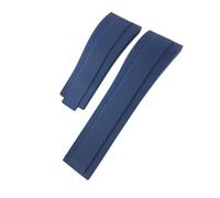 AMSOH Uhrenarmband aus Naturkautschuk, 20 mm, geeignet für Rolex Submariner Daytona Yatch Master GMT, Silikon-Uhrenarmband, Rose Gold Buckle, Azetat, Kein Edelstein