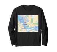 Amsterdam Ferry Travel Art Niederlande Langarmshirt