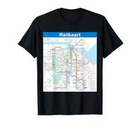Amsterdam Rail Travel Art Niederlande T-Shirt
