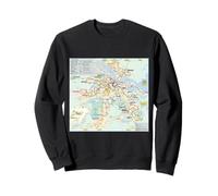 Amsterdam Travel Art by Night Niederlande Sweatshirt