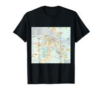 Amsterdam Travel Art by Night Niederlande T-Shirt