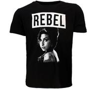 Amy Winehouse Rebel T-Shirt - Offizielles Merchandise M Schwarz