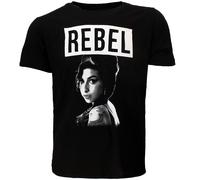 Amy Winehouse Rebel T-Shirt - Offizielles Merchandise XL Schwarz