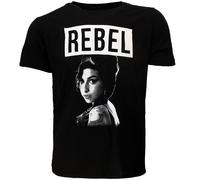 Amy Winehouse Rebel T-Shirt - Offizielles Merchandise XXL Schwarz