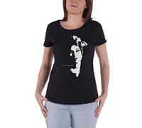 Amy Winehouse T Shirt Schal Portrait Logo Nue offiziell Damen Skinny Fit Schwarz XL