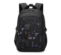 Amythe Rucksack Jungen Schulrucksack Teenager- Lässiger Daypack Herren Wasserdicht für 15.6 Zoll Laptop, Schultasche Jungen 5.- 9. Klasse Modischer Ranzen, Schwarz