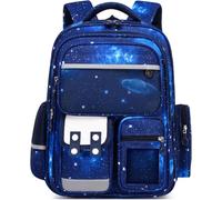 Amythe Schulrucksack Jungen 1-5 Klasse, 2025 Ergonomisch Rucksack Schule Kinder Schulranzen mit Reflektierend, Schultasche 6-12 Jahre Wasserabweisend 25L, Blau