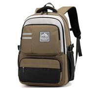 Amythe Schulrucksack Jungen Teenager, 2025 Groß Rucksack Schule Gymnasium Oberstufe, Schulranzen Robust Wasserabweisend für 15.6" Laptop, Schultasche Casual 38L, Khaki