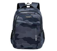 Amythe Schulrucksack Jungen Teenager Großer Kapazität 30L, Rucksack Gymnasium Oberstufe Schulranzen mit Trolley-Gurt für 15.6 Zoll Laptop, Wasserdicht Schulranzen für Schule & Reisen, Camouflage