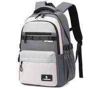 Amythe Schulrucksack Teenager Jungen, 2025 Rucksack Schule Oberstufe Gymnasium Schulranzen Wasserabweisend für 15.6" Laptop, Schultasche Casual-Grau