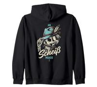 An Scheiß Muass I Skelett Mit Trachtenhut Bayern Spruch Kapuzenjacke