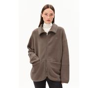 ANAAWIL | Fleecejacke aus Bio-Baumwolle - braun (S)