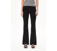 ANAMAA X STRETCH | Flared Leg Mid Waist aus Bio-Baumwoll Mix - schwarz (25-34)
