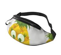 Ananas-Bauchtasche für Herren und Damen, wasserdicht, Sport-Hüfttasche, modische Gürteltasche, Umhängetasche, Hüfttasche mit verstellbarem Riemen, große Schultertasche, Geldbörse für Reisen, Wandern